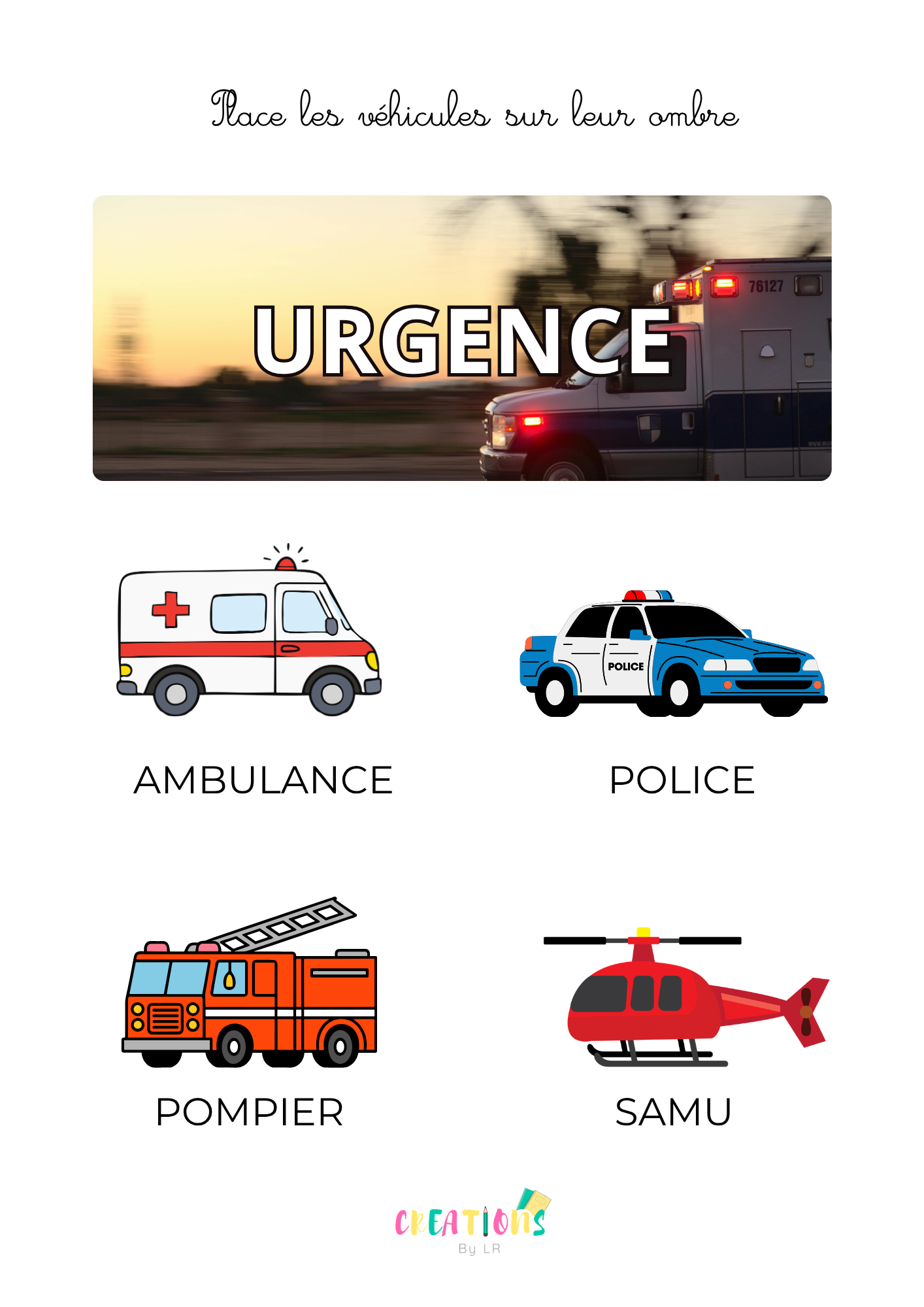 Véhicules d'urgence 🚑