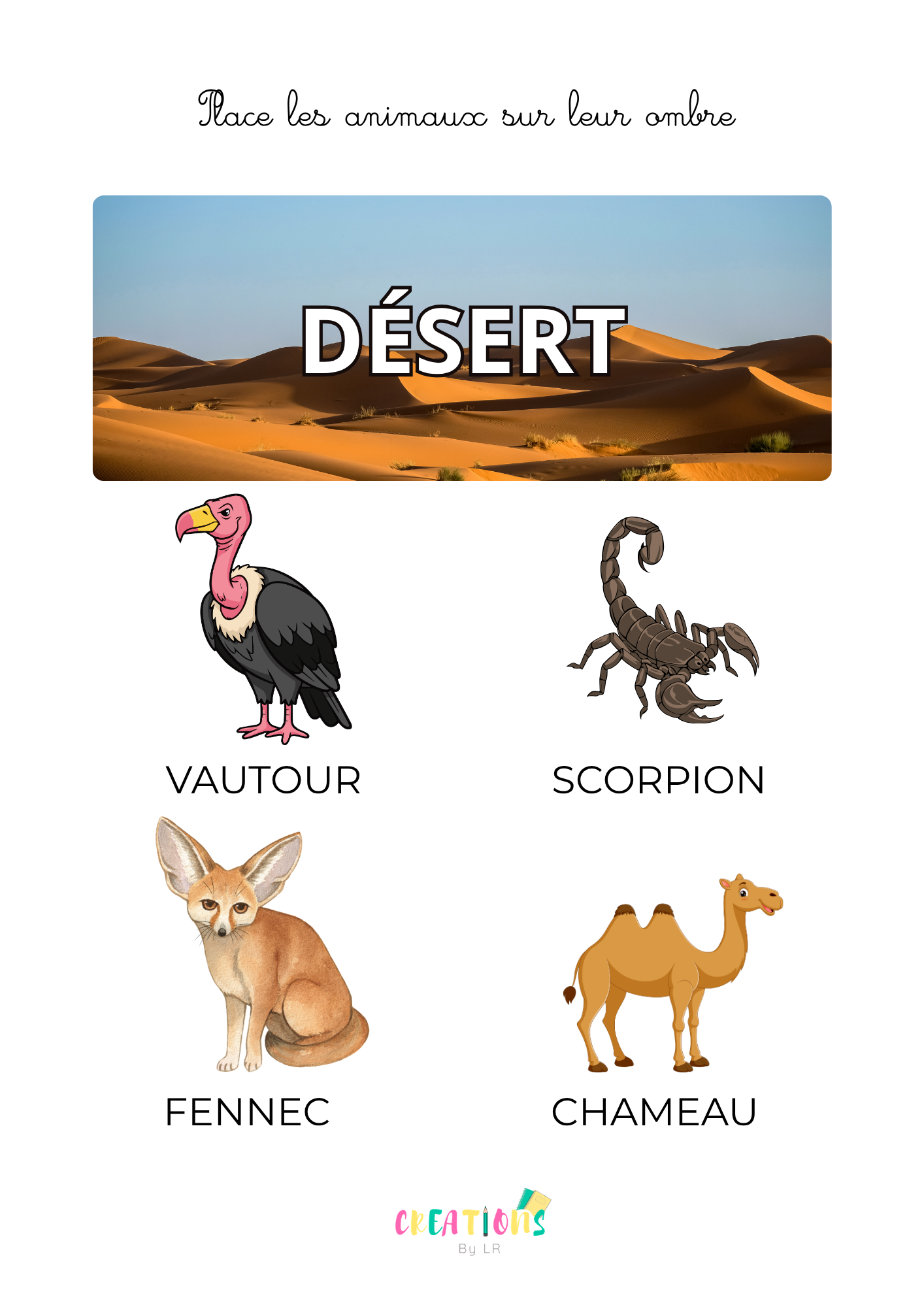 Animaux du désert 🌵
