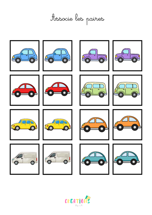 Paires de voitures 🚗
