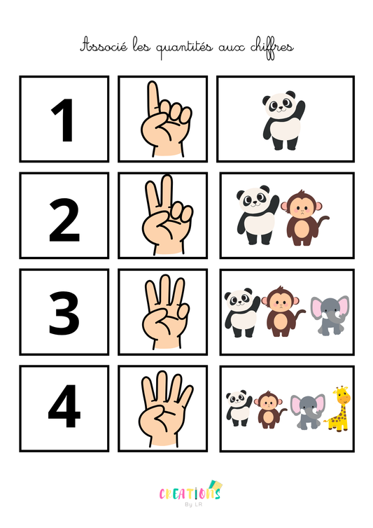 Quantités et chiffres 🐼