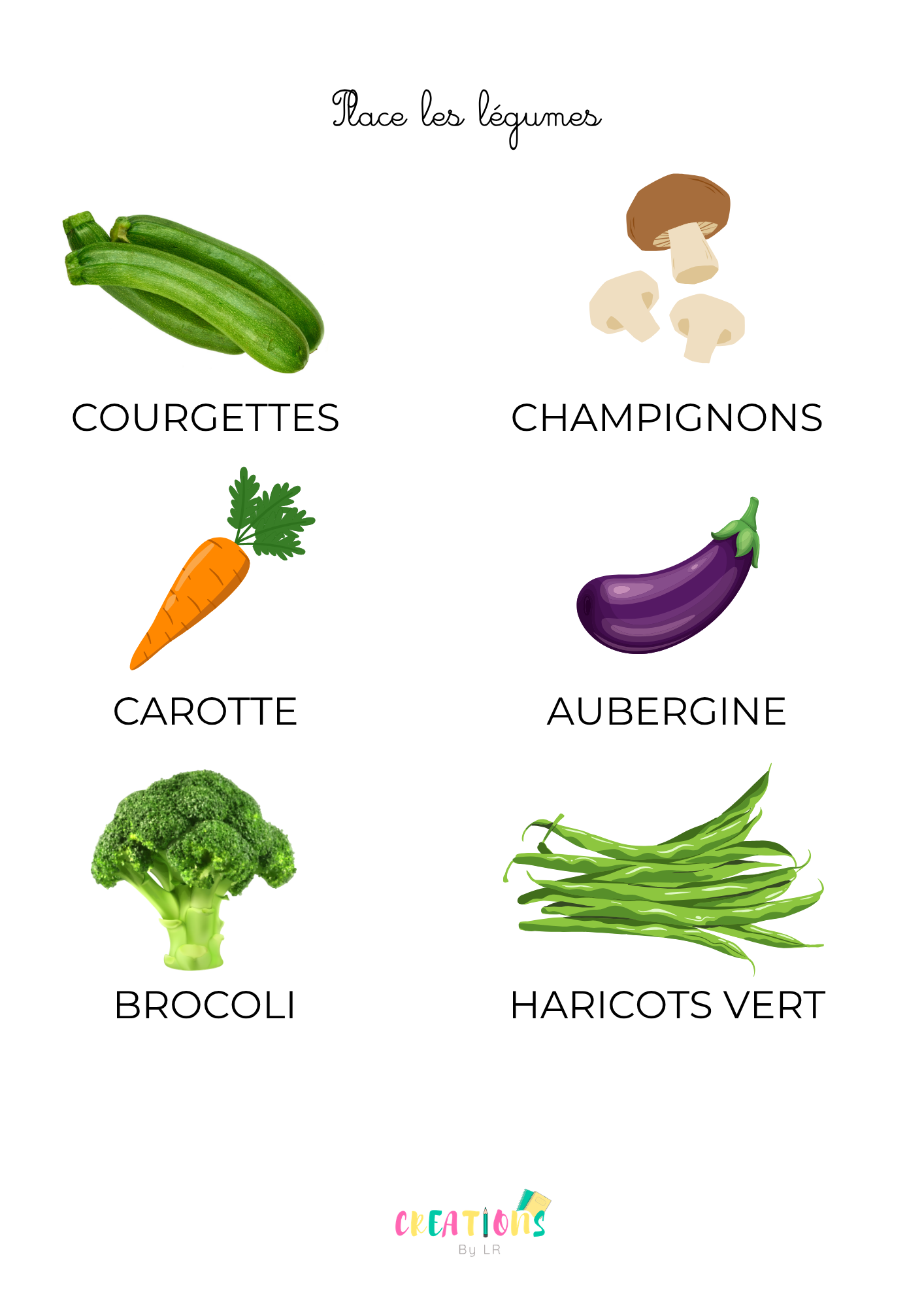 Les légumes 🥦