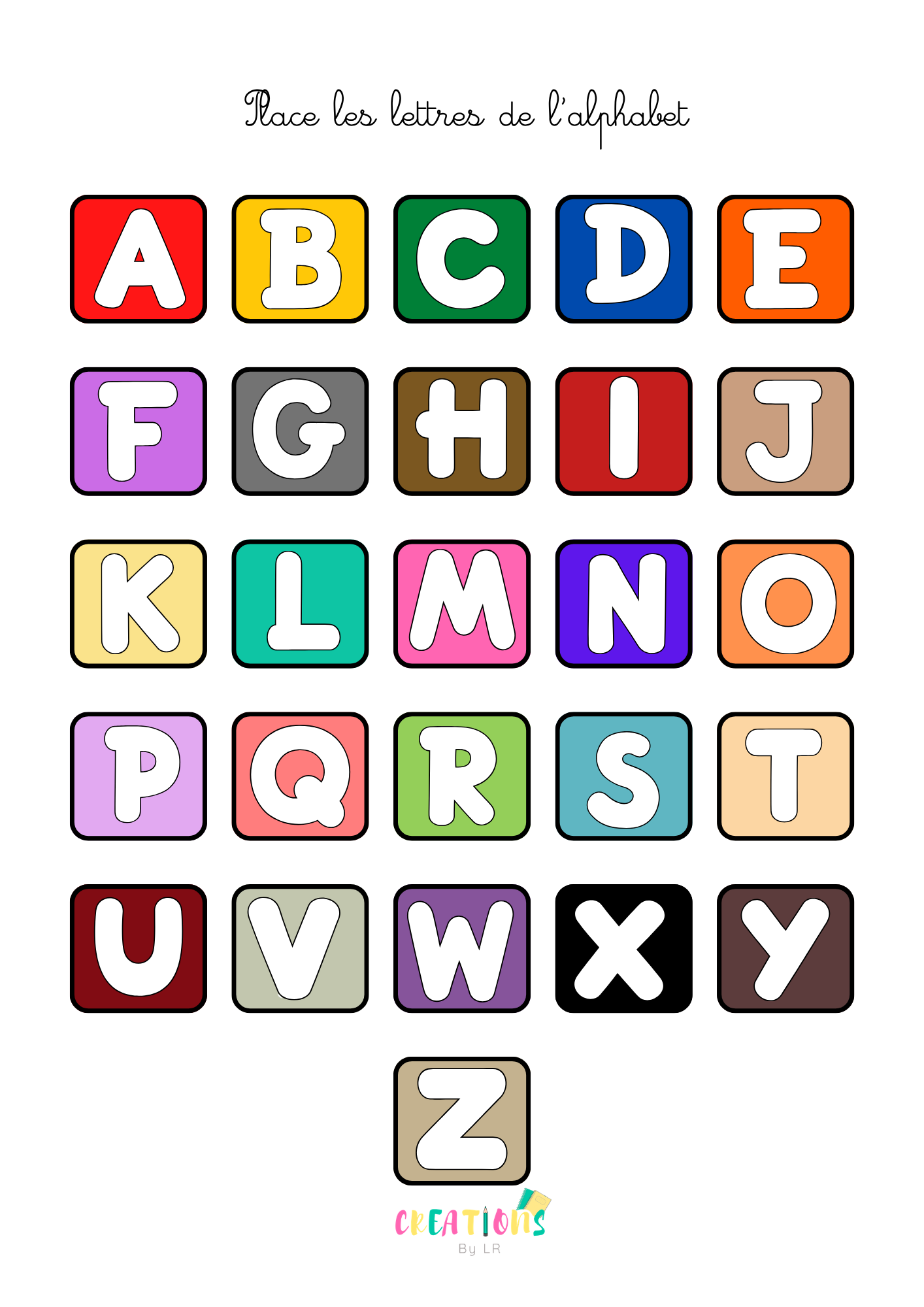 L'alphabet 🔤