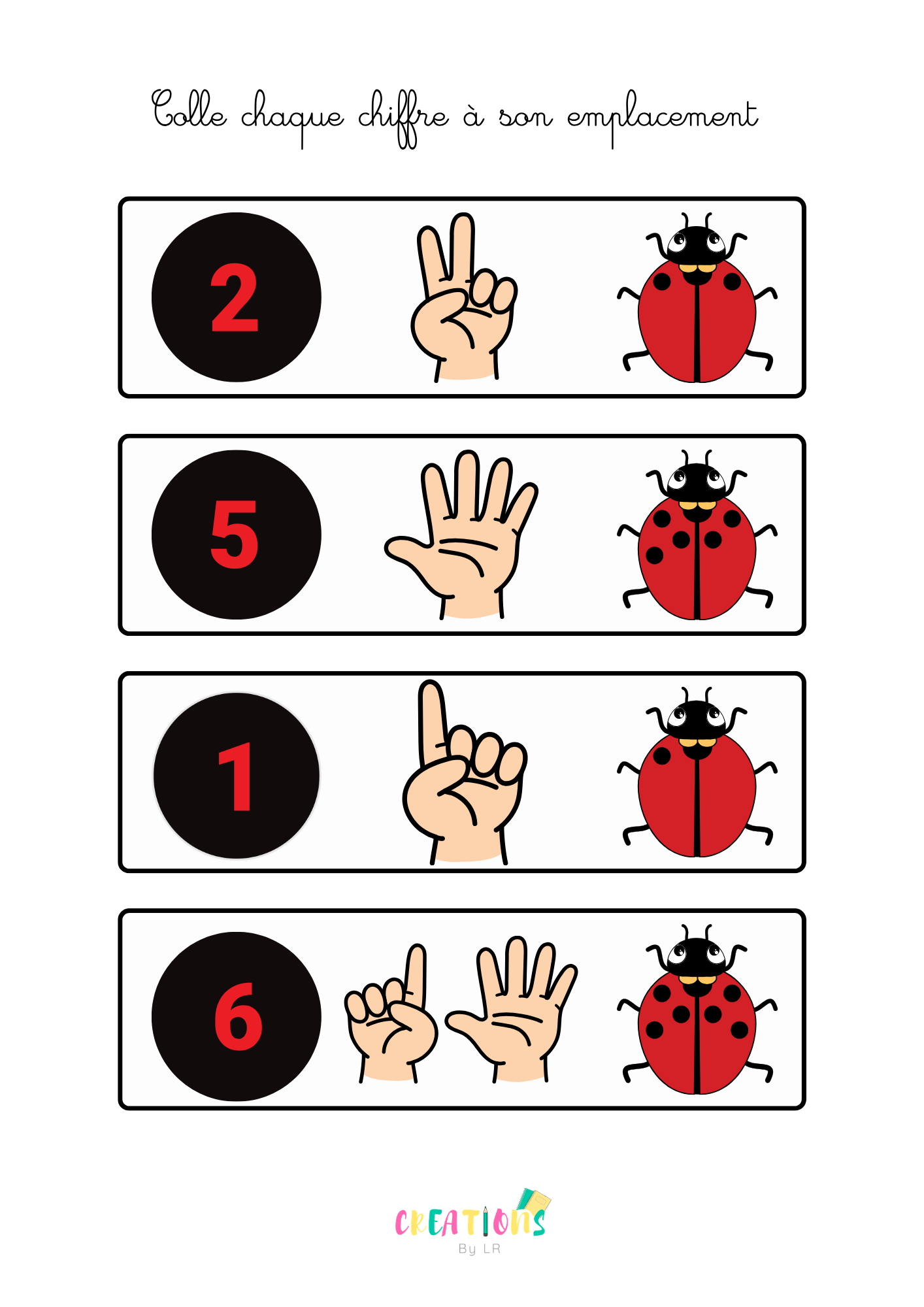 Chiffres et coccinelles 🐞