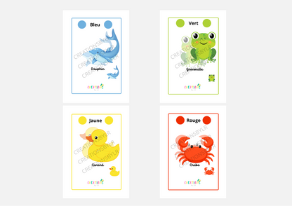 Mon petit imagier des couleurs : VERSION ANIMAUX