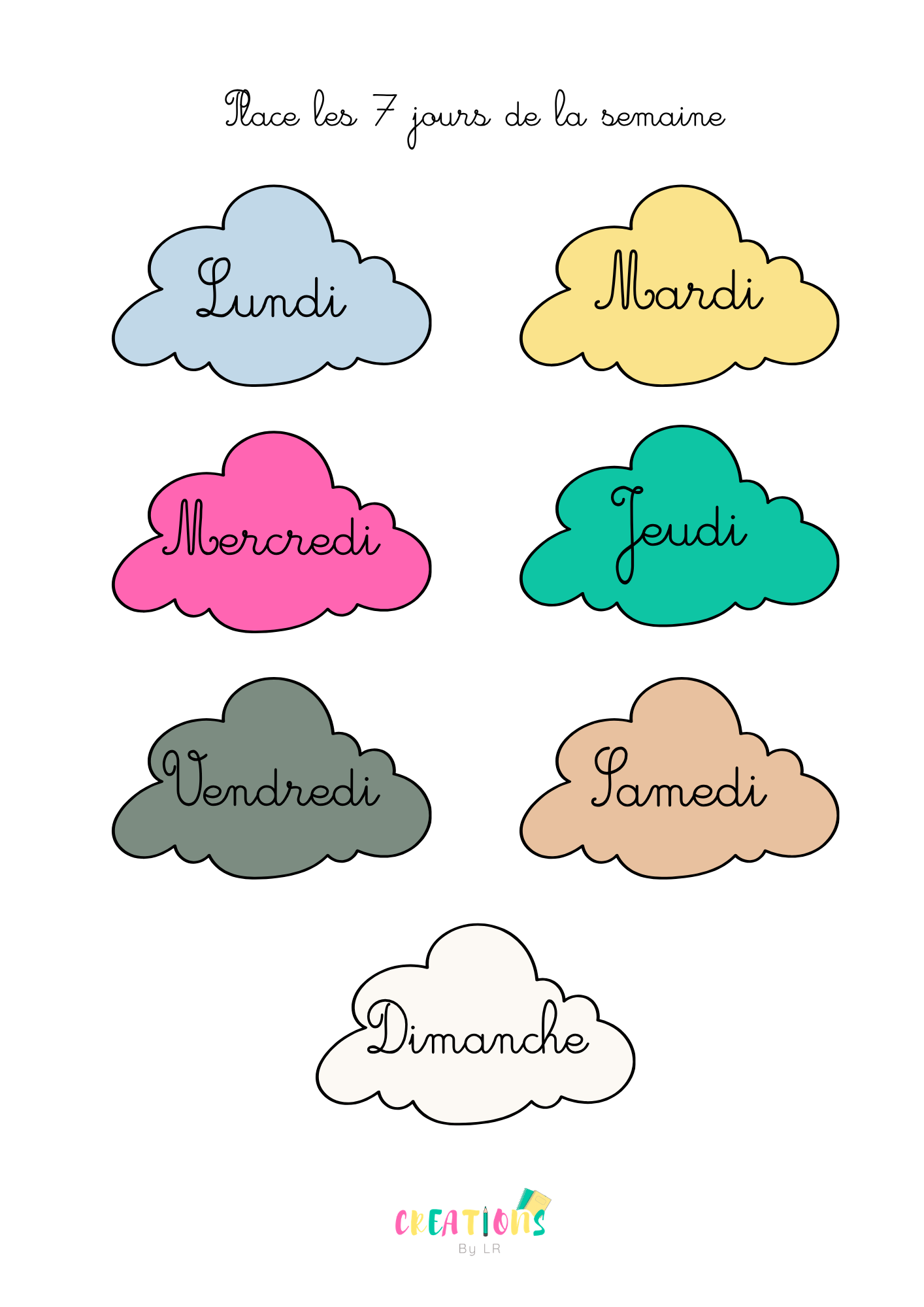 5 - Les jours de la semaine ☁️