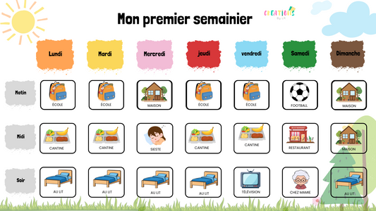 Mon premier semainier