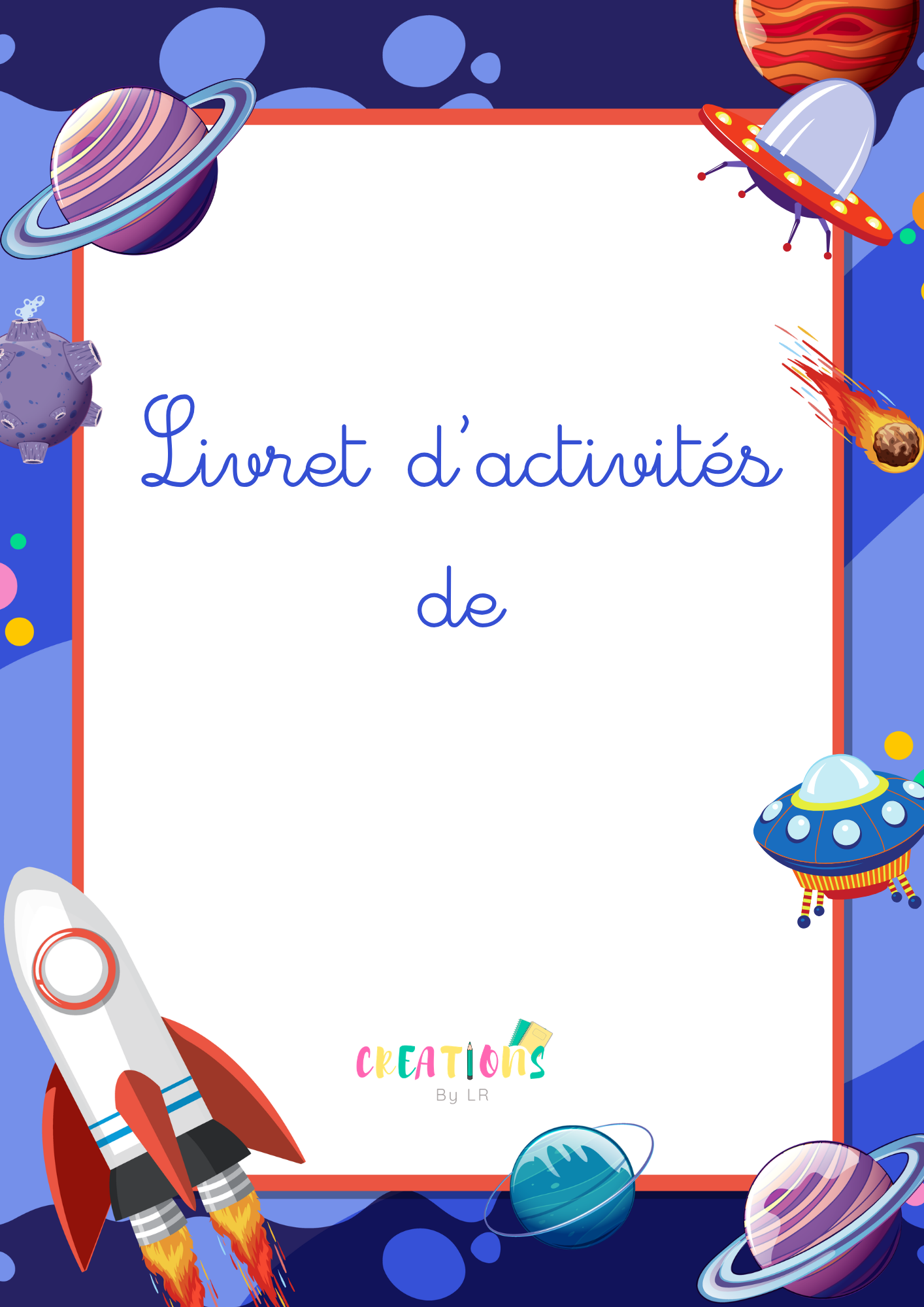 Page de couverture personnalisée ( OGLIGATOIRE)