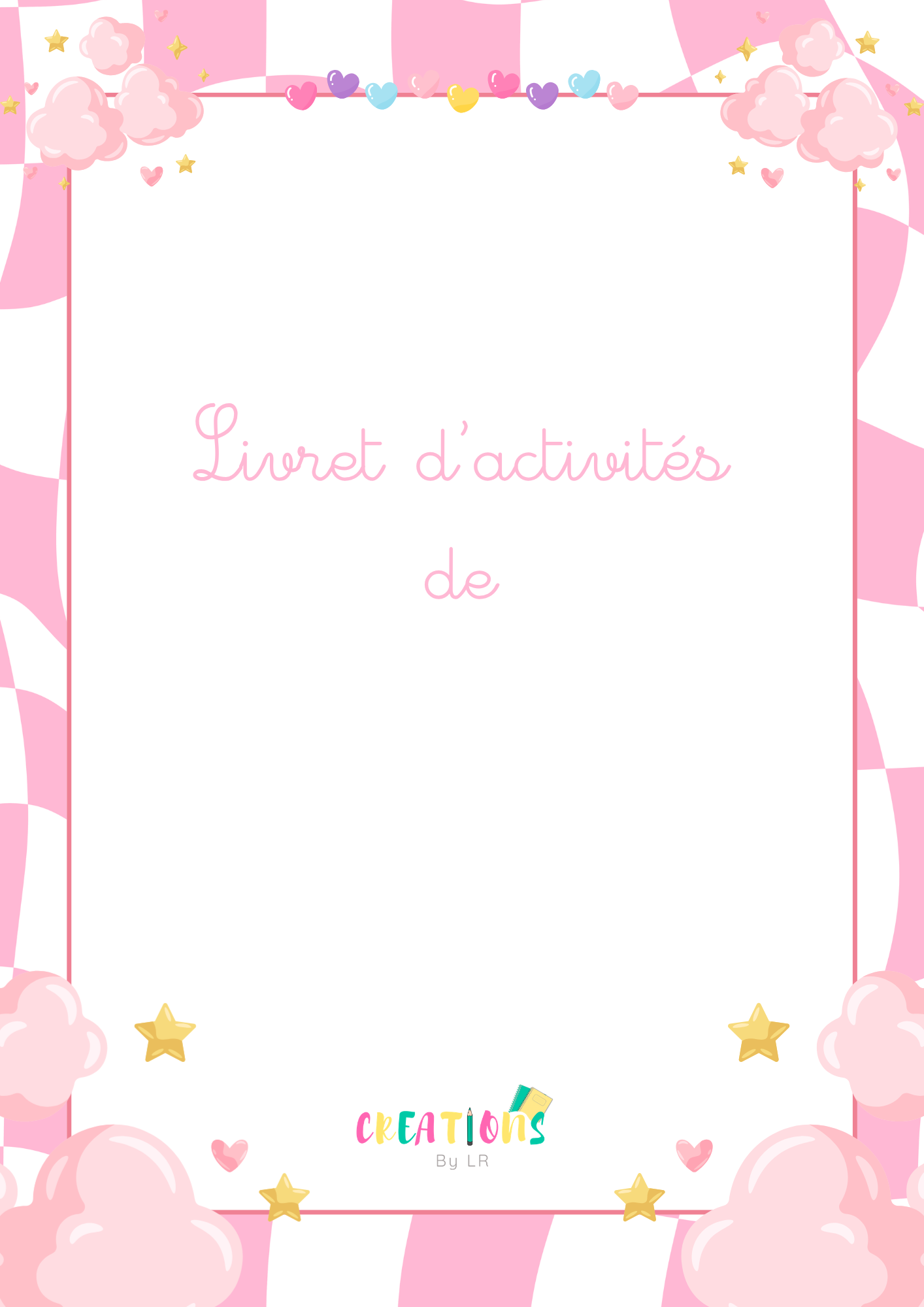 Page de couverture personnalisée ( OGLIGATOIRE)